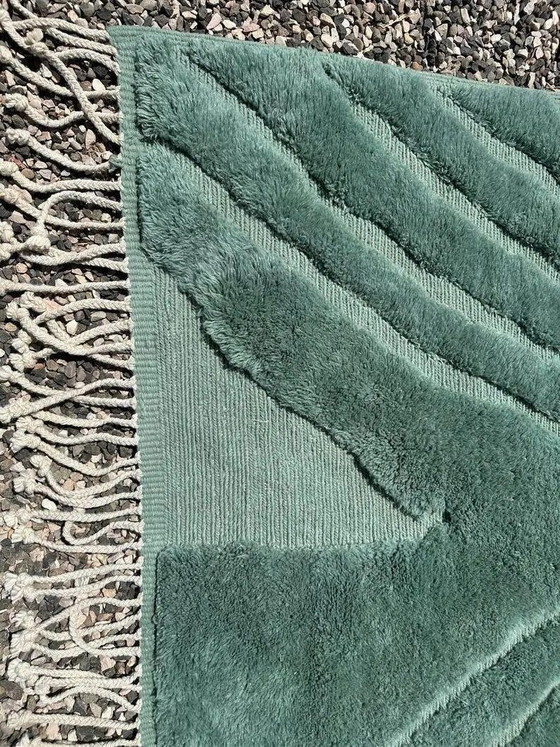 Grande tappeto marocchino Mrirt verde smeraldo 300x300 cm – di alta gamma – Tappeti, Lana, Cotone (photo 4 of 10)
