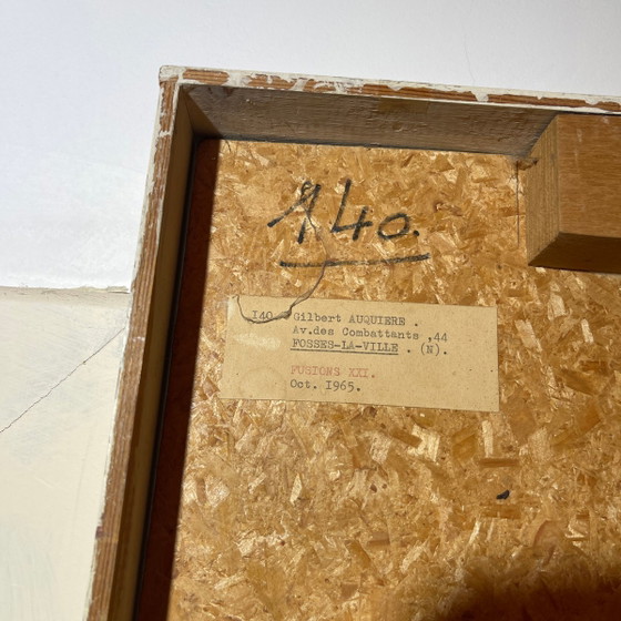 Gilbert Auquière, Composition abstraite, années 1960, Technique mixte – Peintures et dessins, Abstract (photo 9 of 10)