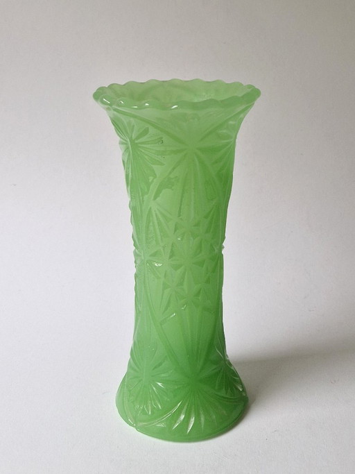 Seltene Vintage-Jadeitvase – vazen, Glass (photo 2 of 9)