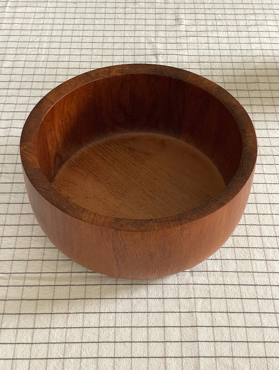 Ciotola XXL in Teak Mid Century Nissen Bowl Anni '60 Vintage Scandi – Ciotole, Wood (photo 5 of 22)