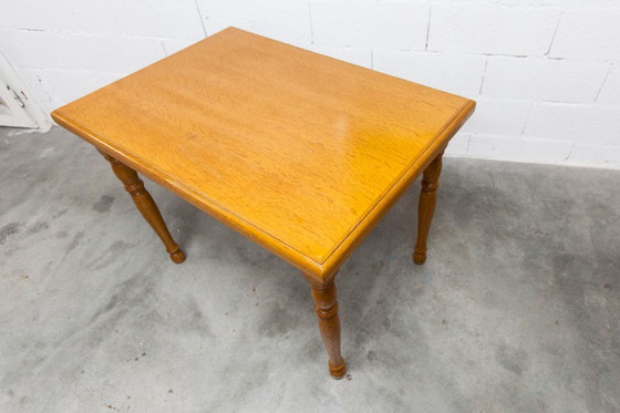 Image 1 of Rustic 1960s table, honey color, 100x70cm, Height 74cm