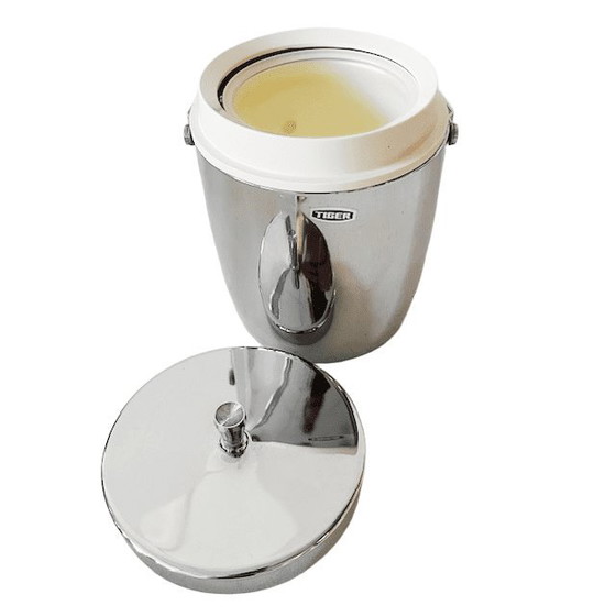 Image 1 of Secchiello per il ghiaccio isolato cromato vintage Tiger, argento cromato, anni '60