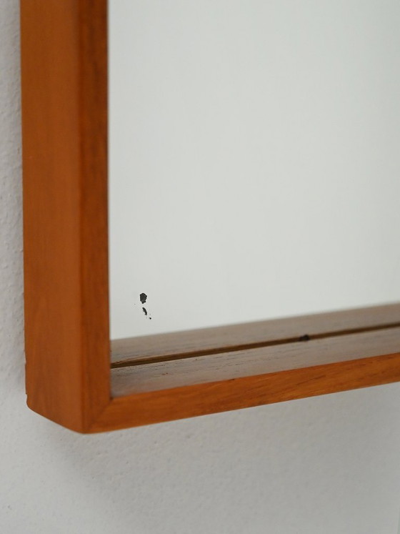 Image 1 of Zweedse teakhouten spiegel uit de jaren 1950-1960