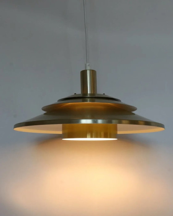 Image 1 of Lampada a sospensione in ottone dal design vintage danese