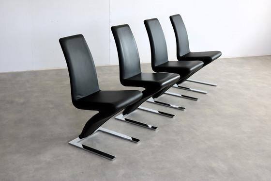 Image 1 of 4x Vintage Design Eetkamerstoelen