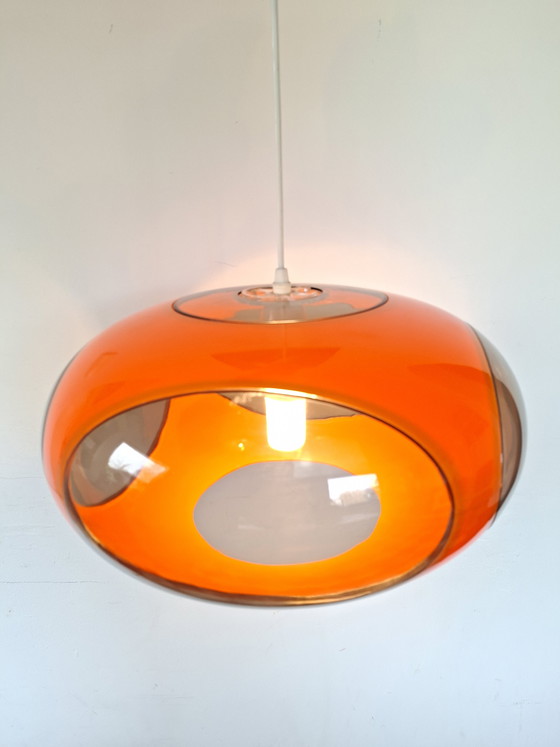 Image 1 of Massive Bug Eye Oranje vintage space age lamp