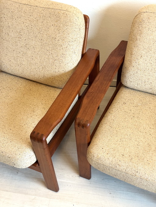 Vintage dänische Teakholz-Sessel aus den 1960er Jahren