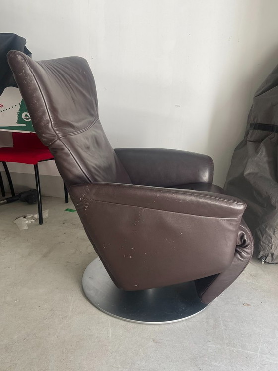 Poltrona reclinabile in pelle Rolf Benz - Marrone, girevole – Poltrone relax, Leather, Metal (photo 4 of 6)