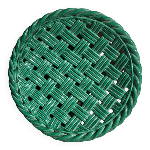 Woven ceramic basket Vallauris