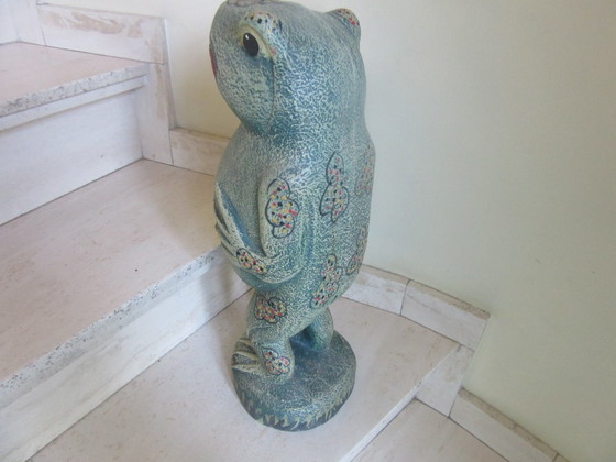 Image 1 of FIGURINE DE GRENOUILLE FAITE MAIN STYLE MODERNE DU MILIEU DU SIÈCLE