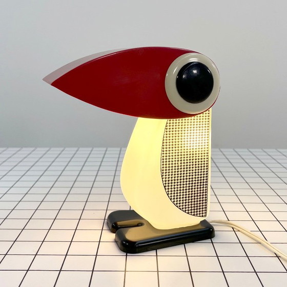 Image 1 of Penguin Tafellamp van Fernando Cassetta voor Tacman, 1970