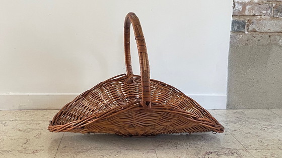 Image 1 of Vintage Rattan Log Basket