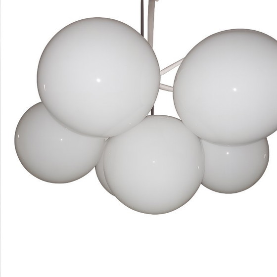 Image 1 of Pair of Italian Mid-Century Modern Sputnik Chandeliers