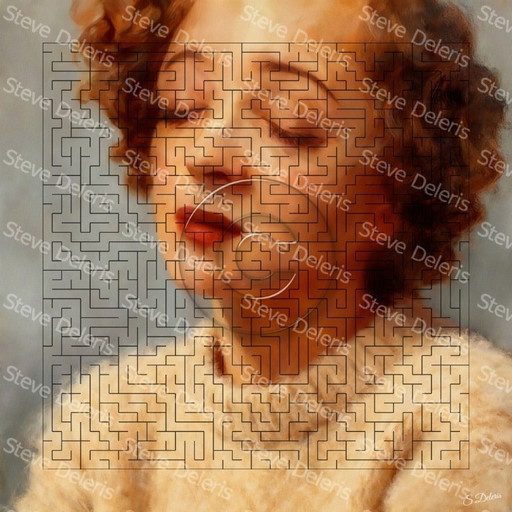 Edith Piaf (La Môme) 60x60 cm Acrylgemälde auf Leinwand