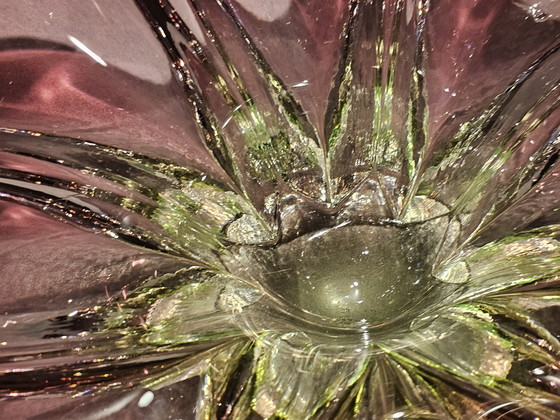 Image 1 of Bol vintage en verre d'art de Murano