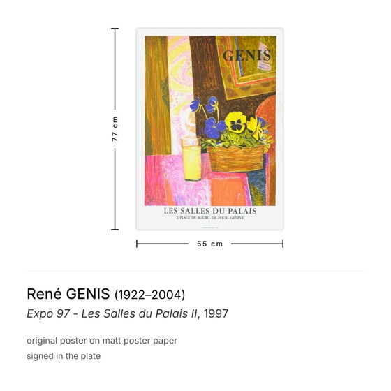 René Genis Plakat Expo 97 - Die Säle des Palastes II – Posters, Paper (photo 3 of 5)