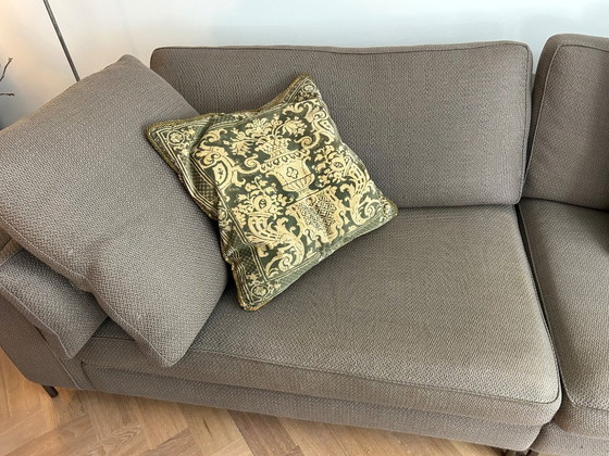 Image 1 of Minotti Hamilton three-seater sofa and two-seater sofa/chaise longue