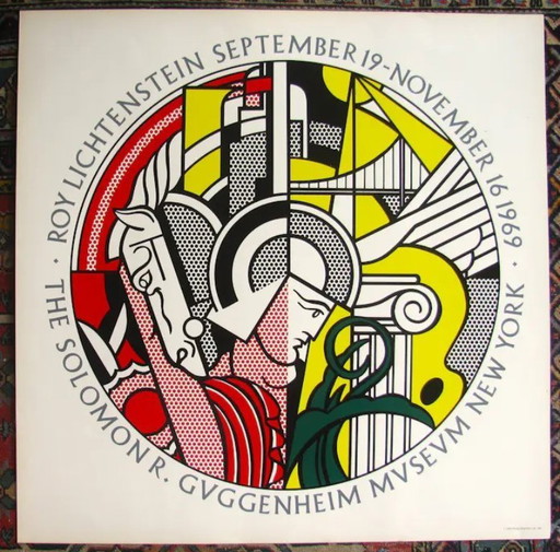 ROY LICHTENSTEIN - SÉRIGRAPHIE COULEUR - MUSÉE GUGGENHEIM