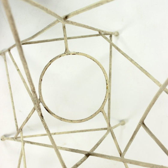 Image 1 of Large Mid Century Steel Plant Holder Stand, Czechoslovakia 1960s