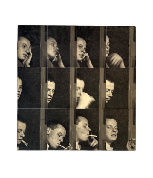 Gerry Hunt (1927 - 2023), 'William' set of  2 photographical works mounted on wood panels, UK 1979