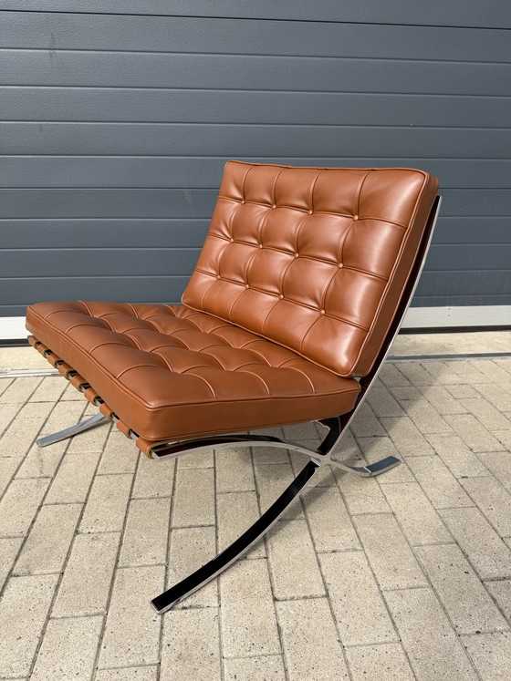 Knoll Barcelona Relax Sessel Mies Van Der Rohe Cognac Venezia Leder In Neuwertigem Zustand!! – Leather (photo 7 of 14)