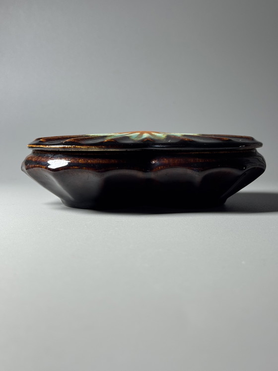 Image 1 of Thulin, Bélgica, década de 1930, caja con tapa Art Déco, modelo 783, esmalte: Vulcan