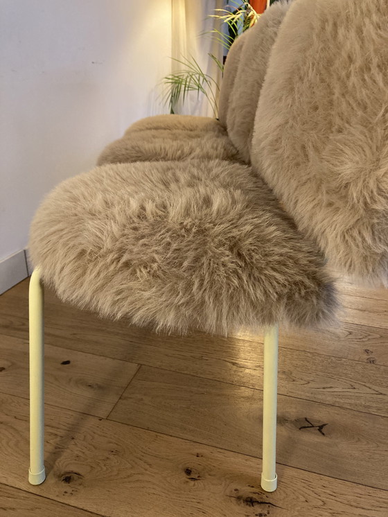 Image 1 of Faux fur bench