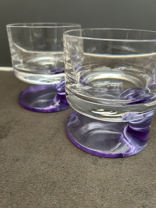 Set de 2 verres Joe Colombo pour Arnolfo di Cambio 10cm