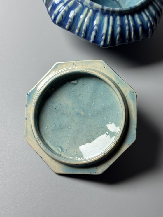 Bonbonnière Art Déco — Faïencerie de Thulin, Belgio – Oggetti decorativi, Ceramic (photo 9 of 12)