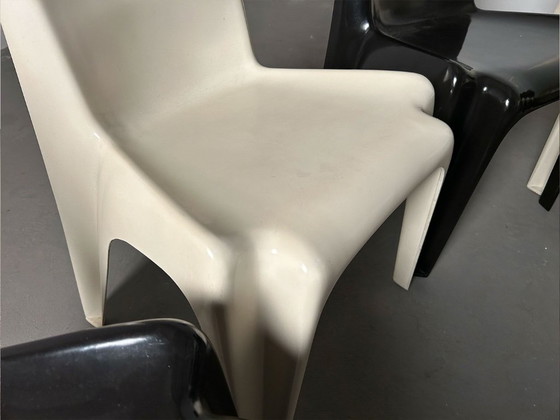 Acht Bofinger stapelstoelen van Helmut Bätzner, 1964. – Eetkamerstoelen, Plastic, Fiberglass (photo 5 of 9)