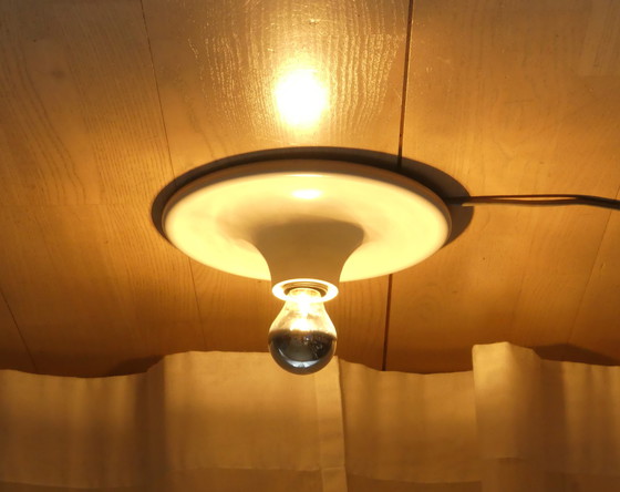 Image 1 of Aplique de pared y techo Targetti Sankey Diskus UFO años 70 UK1EAB