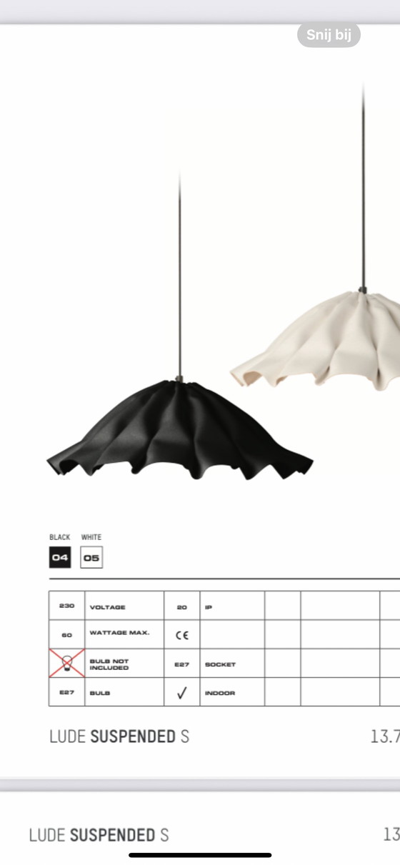 Image 1 of Piet boon lamp Lude zwart S 