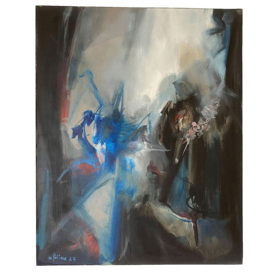 Image 1 of Abstract schilderij Jacques De Féline De La Roche 1983