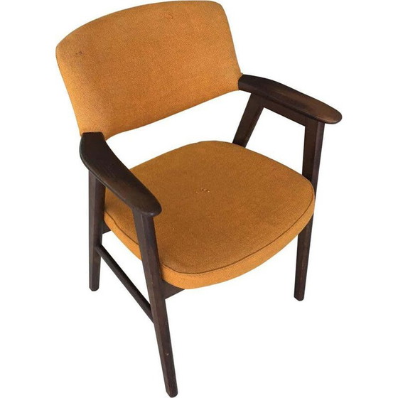 Image 1 of Vintage Desk Chair in Tanned Oak Erik Kirkegaard Danish 1960s