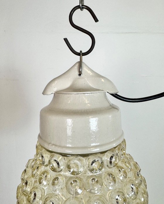 Image 1 of Vintage witte porseleinen hanglamp, jaren 70