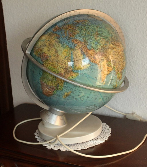 COLUMBUS Earth globe DUPLEX with light and day/night side Vintage