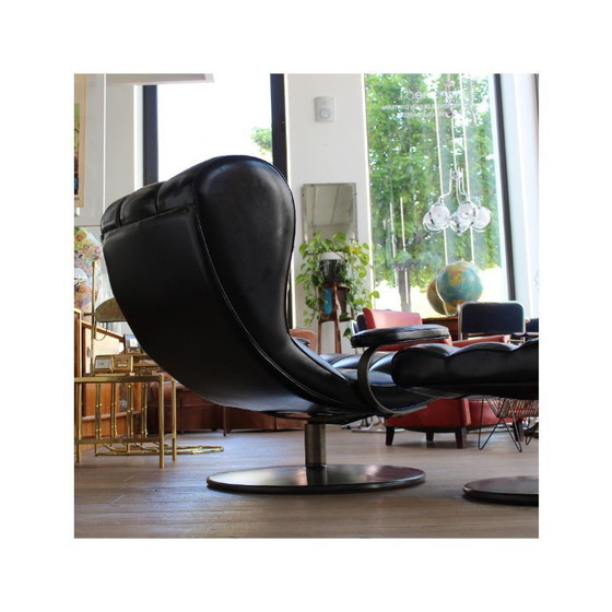 Image 1 of Fauteuil met poef