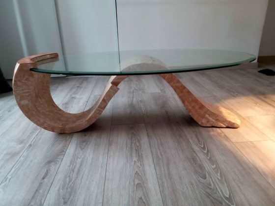 Image 1 of Tavolino da caffè di design nello stile di Willy Rizzo/Roche Bobois