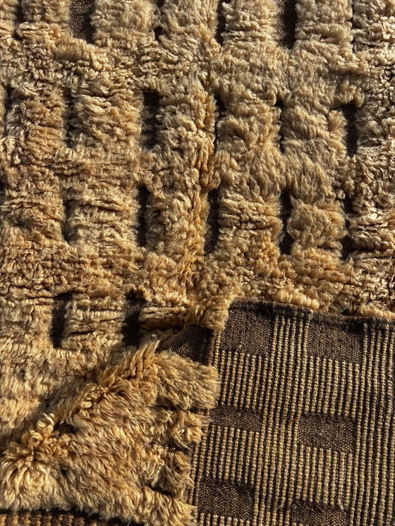 Image 1 of Nieuw handgemaakt Marokkaans Berber Mrirt wollen tapijt