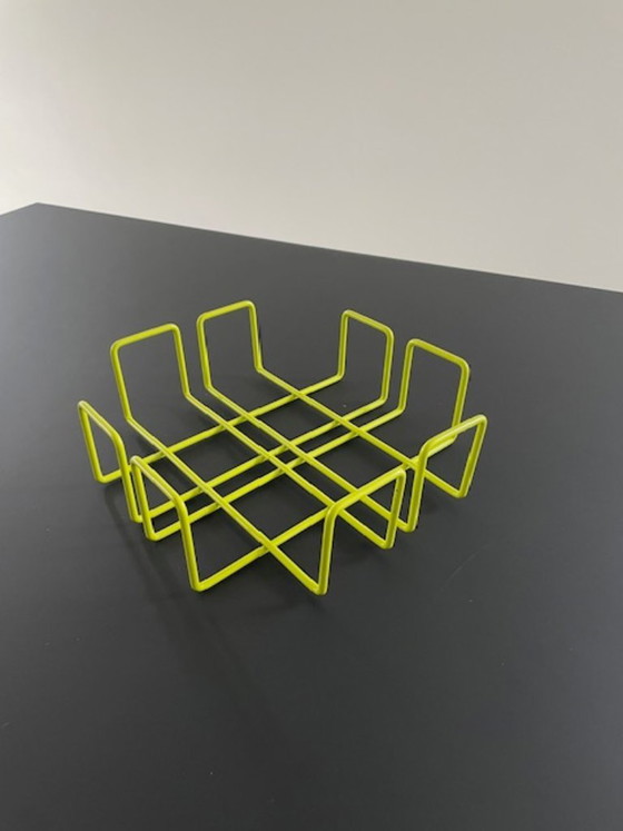 Porte-serviettes Design Rétro Vert Citron Acier Fil – Accessoires de table (photo 14 of 20)