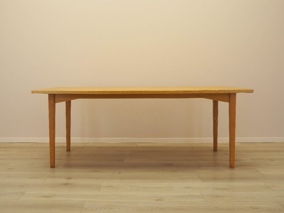 Image 1 of Essenhouten tafel, Deens design, jaren 70, gemaakt in Denemarken.