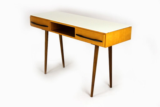 Gerestaureerd schrijfbureau in mid-century modern stijl van Up Zavody, jaren 60. – Glass (photo 2 of 20)