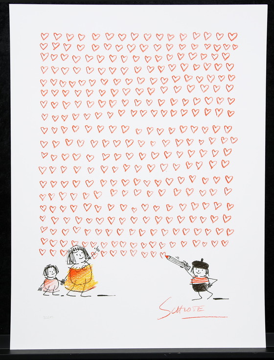 Image 1 of Schlote, Wilhelm - Hartwand - Giclee - Met de hand gesigneerd