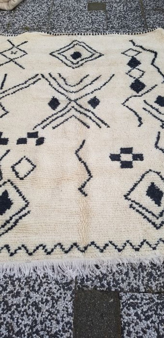 Image 1 of Handgeknoopt Berber tapijt wol 214x172cm