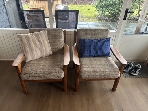 Deens design vintage zithoek 4-delig