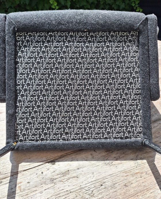 6 sillas de comedor de diseño Artifort – Metal, Textile (photo 9 of 9)