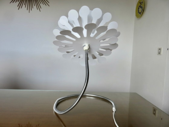 Image 1 of Lampada a forma di fiore in stile era spaziale, rockabilly, vintage, anni '80-'90