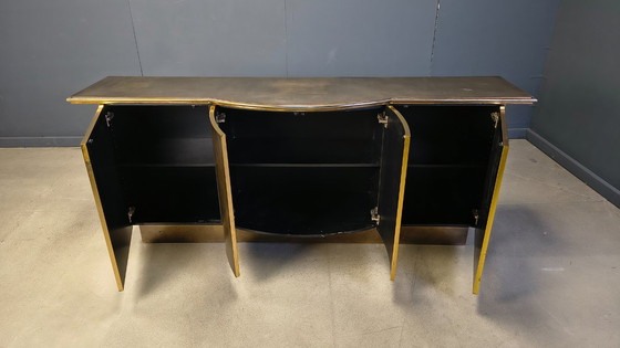 Image 1 of Messing-Anrichte von Belgochrom, 1980er Jahre