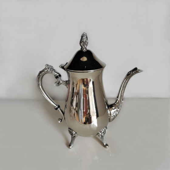 Image 1 of SET DA CAFFÈ ARGENTATO