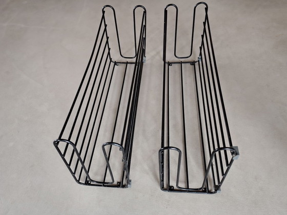 2x Ikea Fran shoe rack, Shelving unit, Metal, Black (photo 3 of 5)